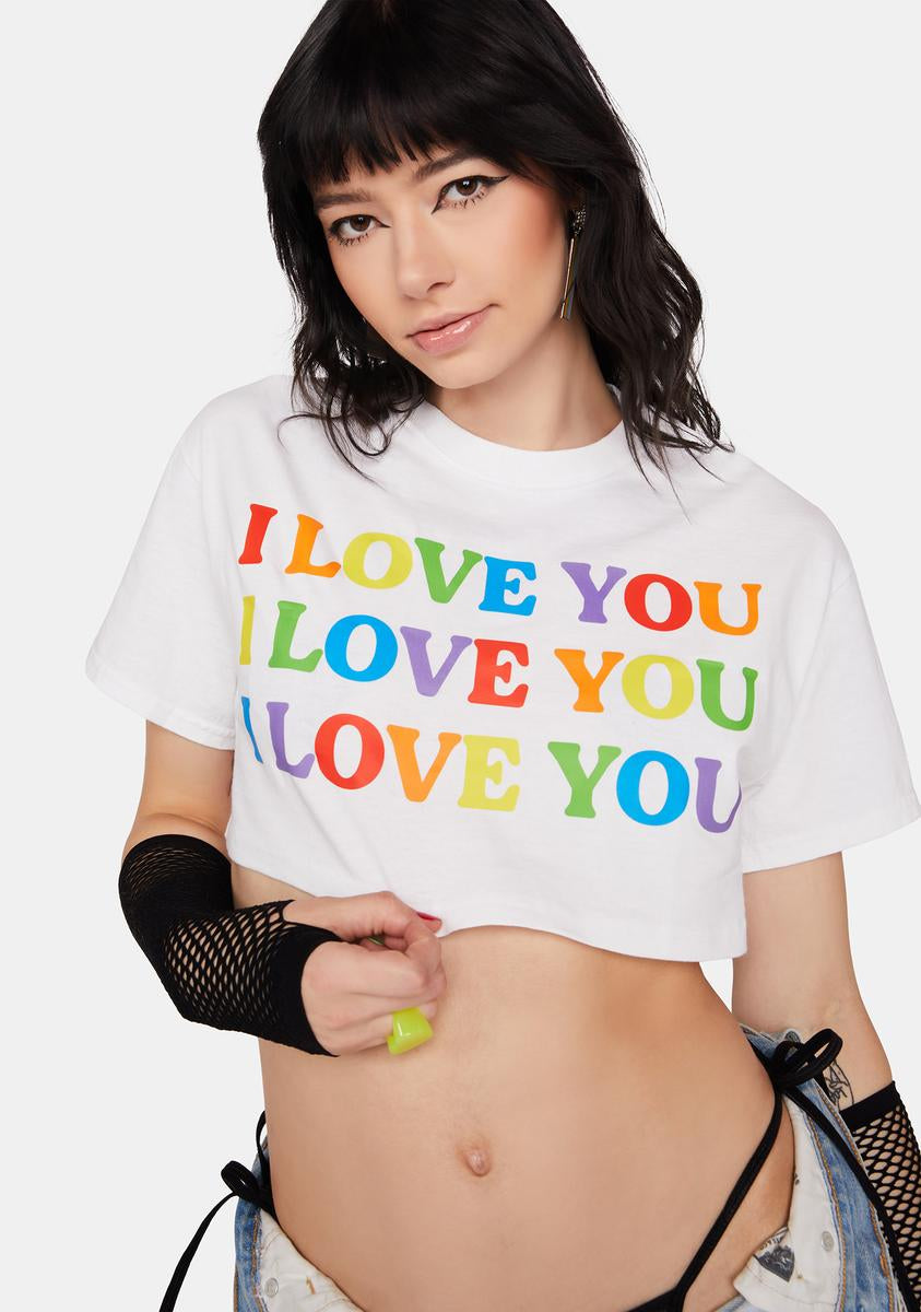ILY Crop Tee